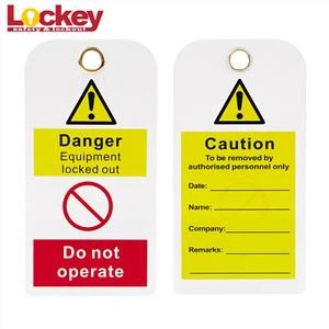 Safety Lockout Tag für industrielle Sicherheit